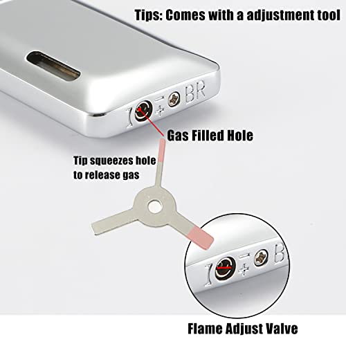 Best Cigar Cutter and Lighter Set Gifts for Men_Double Jet Flame Butane Torch Lighter with Adjustment Tools
| Double Je